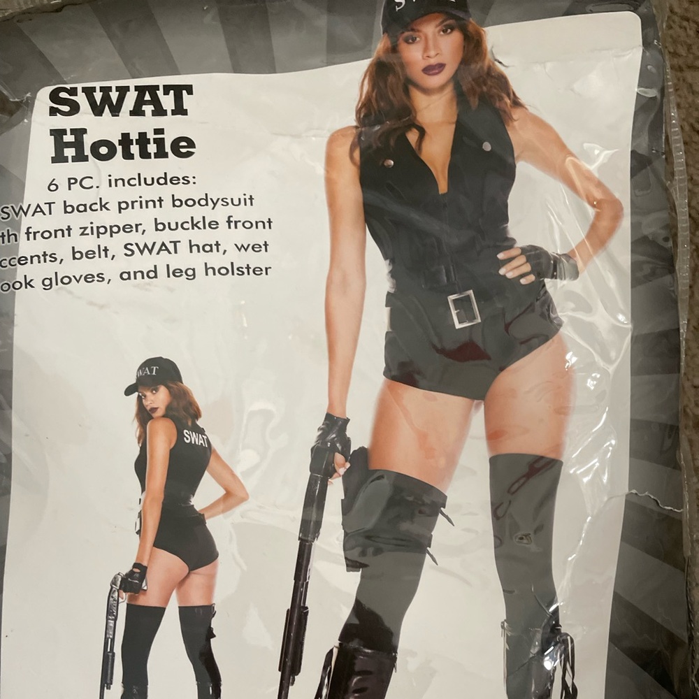 Black SWAT Hottie Costume Set